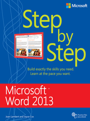 cover image of Microsoft Word 2013 Step by Step